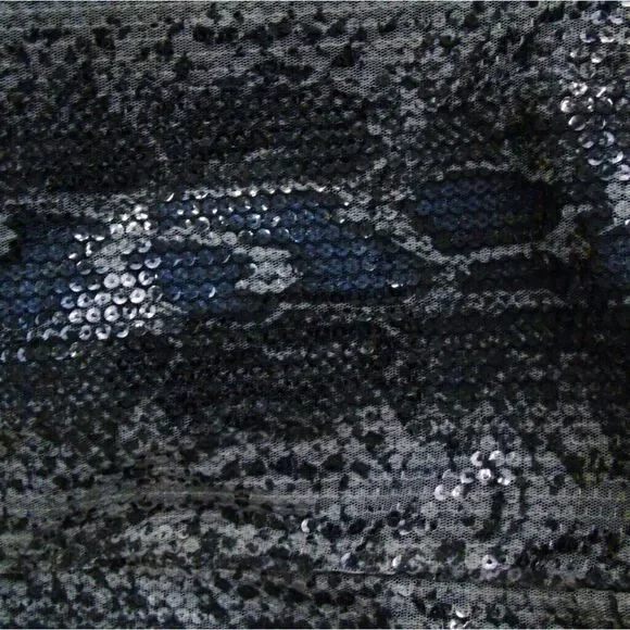 Sequined Python Print Cut Out Party Dress - Picture 5 of 8